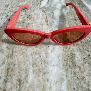 women’s Trendy Coral Pink Cat-Eye Sunglasses